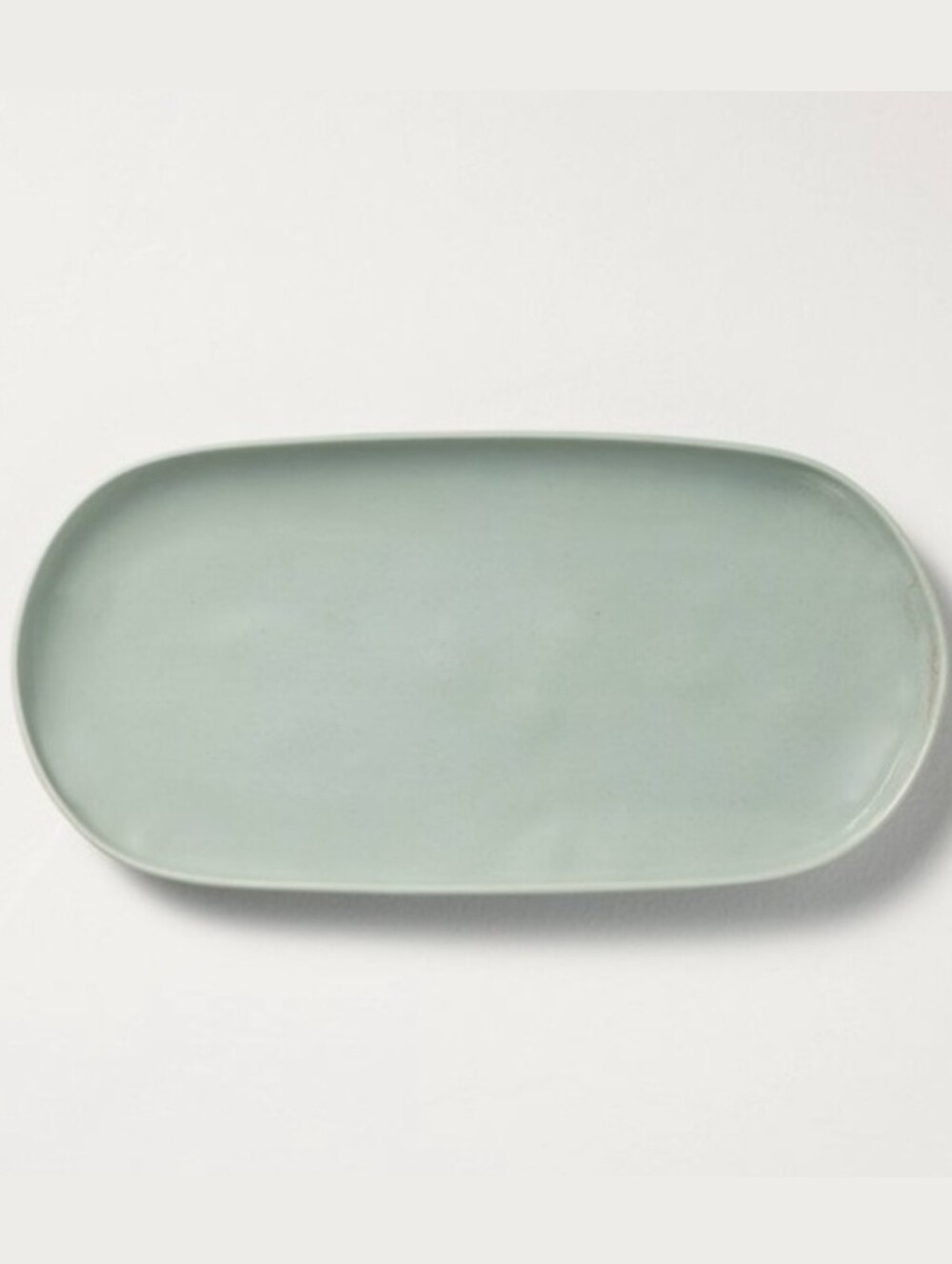 Hearth & Hand NWT Porcelain Serve Platter Tray Reactive Glaze In Pale Blue
